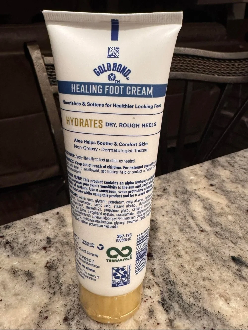 Gold Bond Healing Foot Cream Aloe - White & Blue